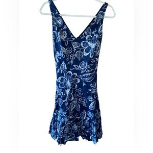 CHAPS EUC BLUE SLEEVELESS DRESS SZ 8P